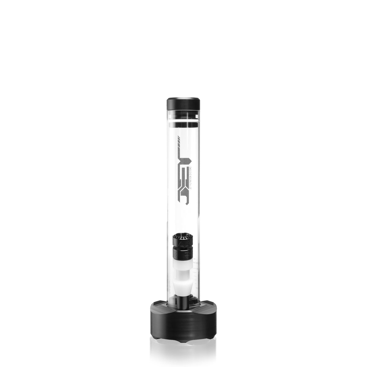 Front view of black extra-small JET Waterpipe