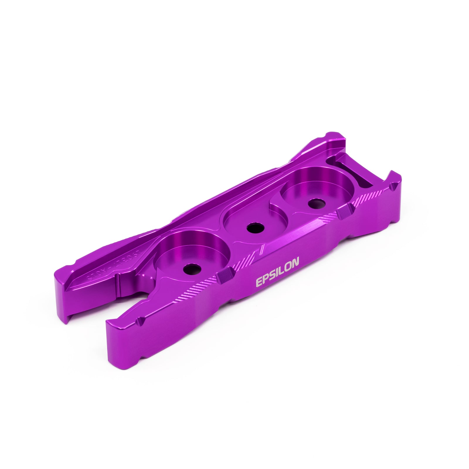 Purple Chillum Frame showing cyclone cutouts